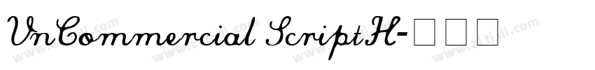 VnCommercial ScriptH字体转换